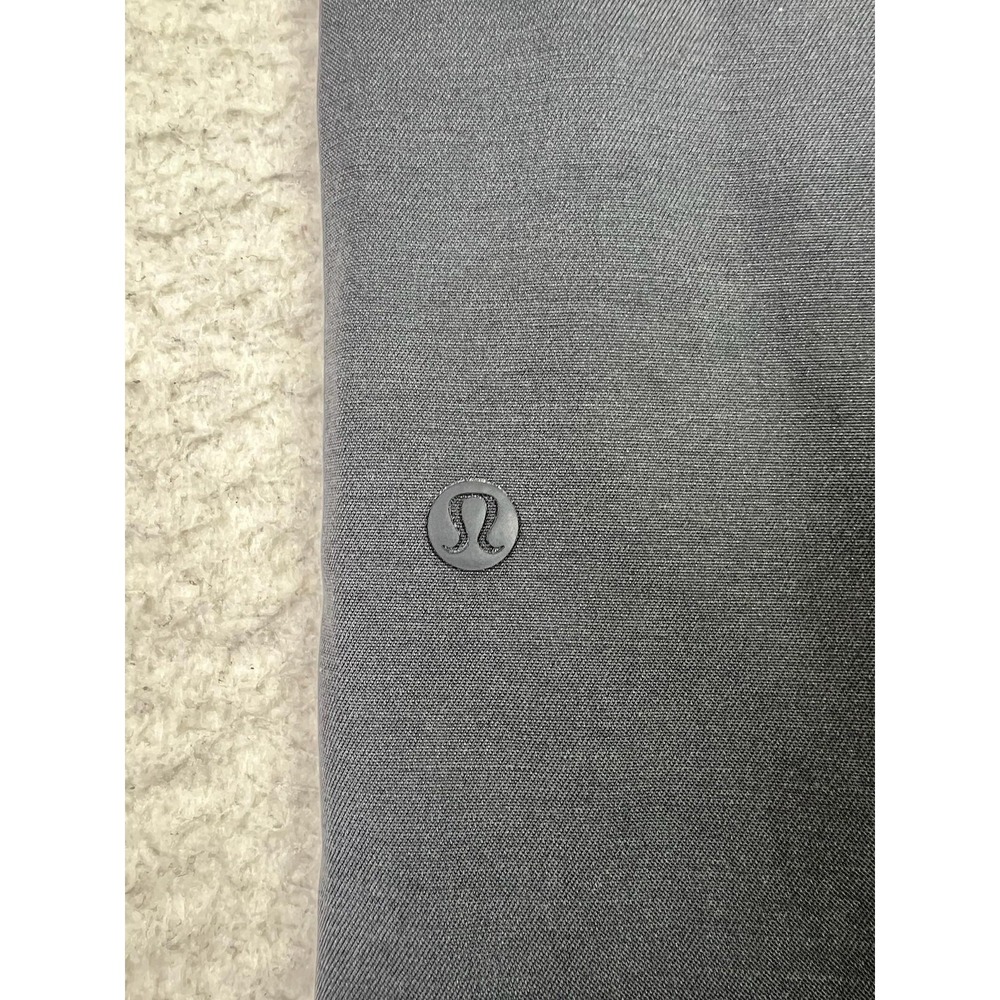 Lululemon Chino Pants Mens 31x31 Gray Stretch Business Casual Zip Solid Slim - Picture 5 of 12